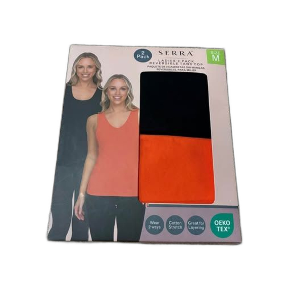 Serra Ladies Reversible Tank Tops 2 Pack Size M